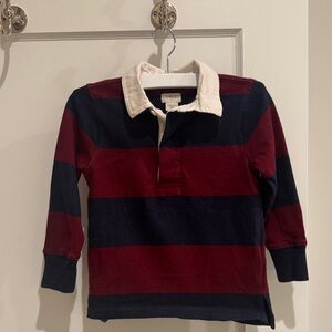 Crewcuts Kids Polo with Red and Navy Stripes size xxs 2/3